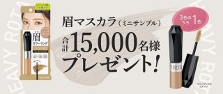 キスミー カラーリングアイブロウEX（ミニサンプル）が抽選で15,000名に当たる