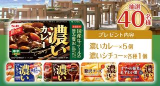 エスビー食品公式Xで濃いカレールウセットが抽選で40名に当たる