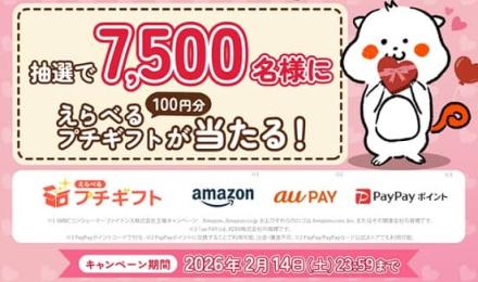 ぷろみぃ公式Xでえらべるプチギフト 100円分が7,500名にその場で当たる