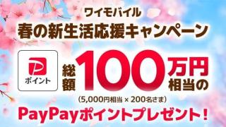 【毎日応募】PayPayポイント 2,000円相当が200名にその場で当たる