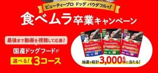 ビューティープロ 国産ドッグフードが抽選で3,000名に当たる