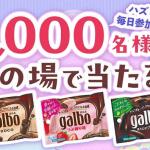 【毎日応募】明治 ガルボチョコポケットパックが1,000名にその場で当たる