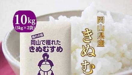 【5kg 2,547円】令和7年産 きぬむすめ 岡山県産 10kg 5,094円