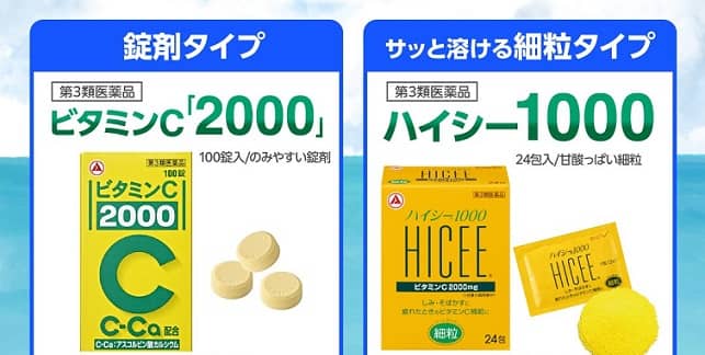 ビタミンC 2000 サンプル / ハイシー1000サンプルが抽選で合計300名に当たる